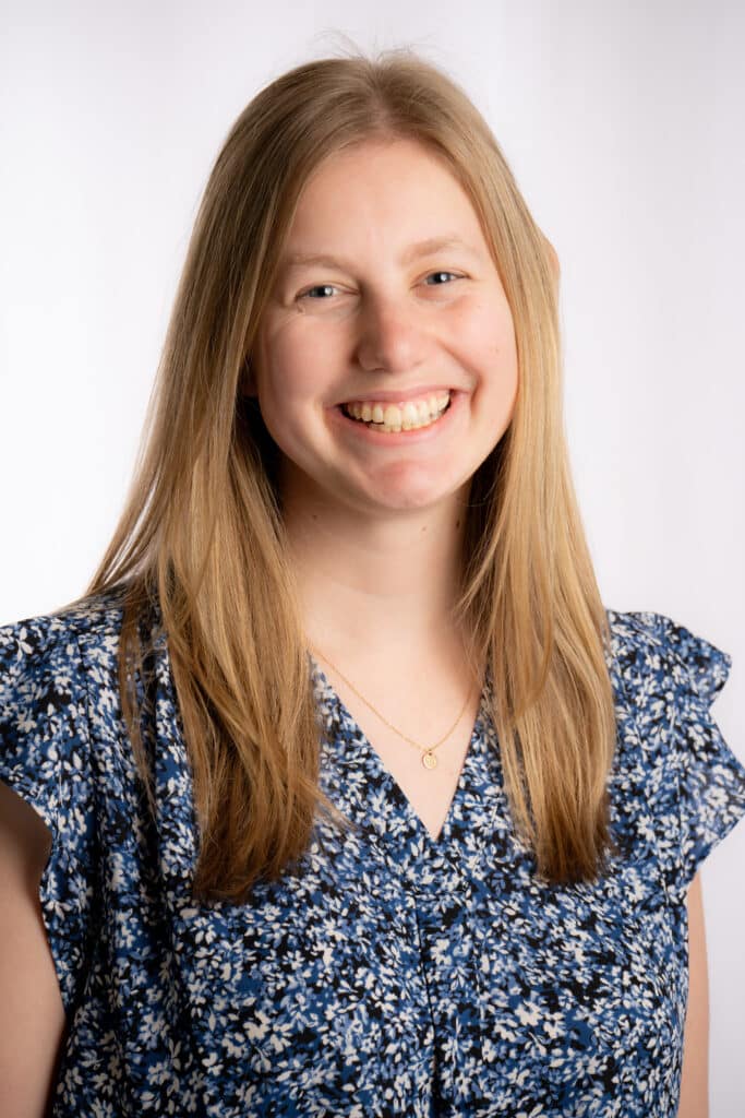 Headshot of Emma Doornbos, Patient Care Coordinator at Spencer Audiology Clinic